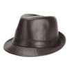 Unisex Leather Fedora Hat 3